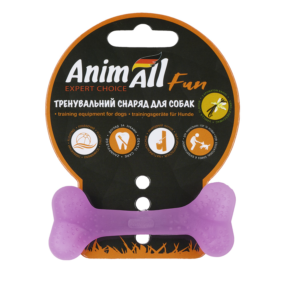 AnimAll Фан 88104 Кістка 8 см фіолетова фото 1