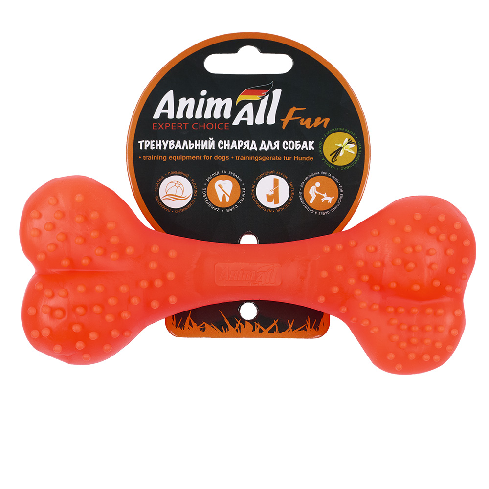 AnimAll Фан 88122 кістка 15 см помаранчева фото 1