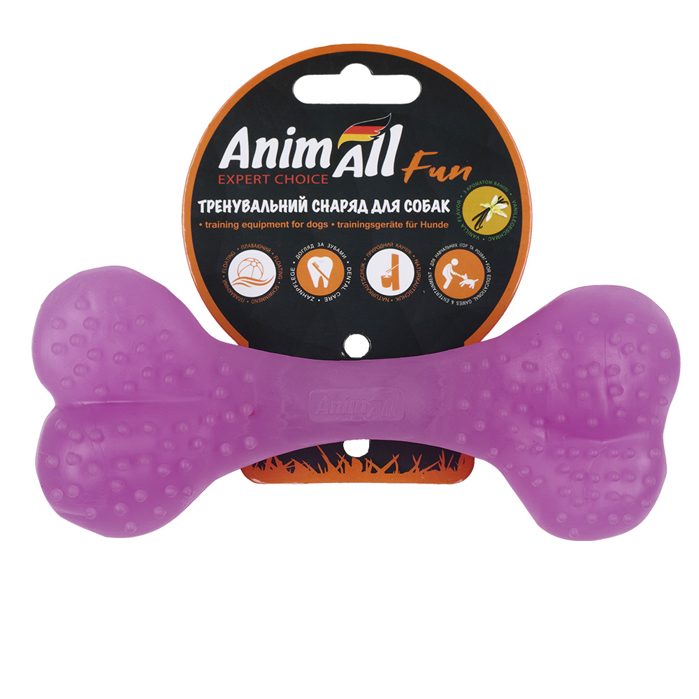 AnimAll Фан 88124 кістка 15 см фіолетова фото 1