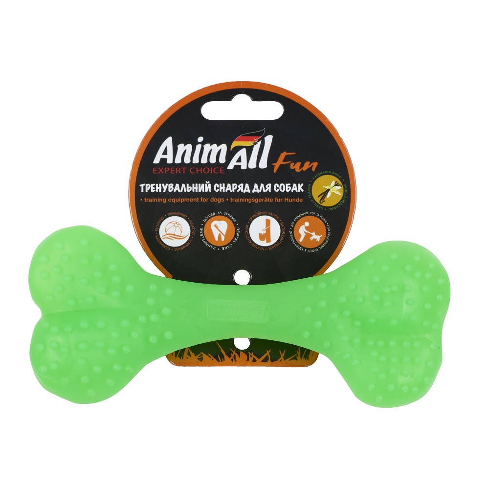 AnimAll Фан 88125 кістка 15 см зелена фото 1