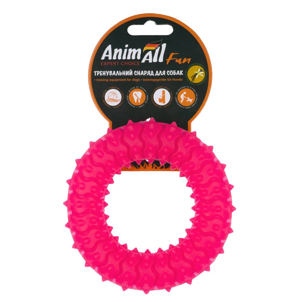 AnimAll Фан 88153 кільце з шипами 12 см коралове