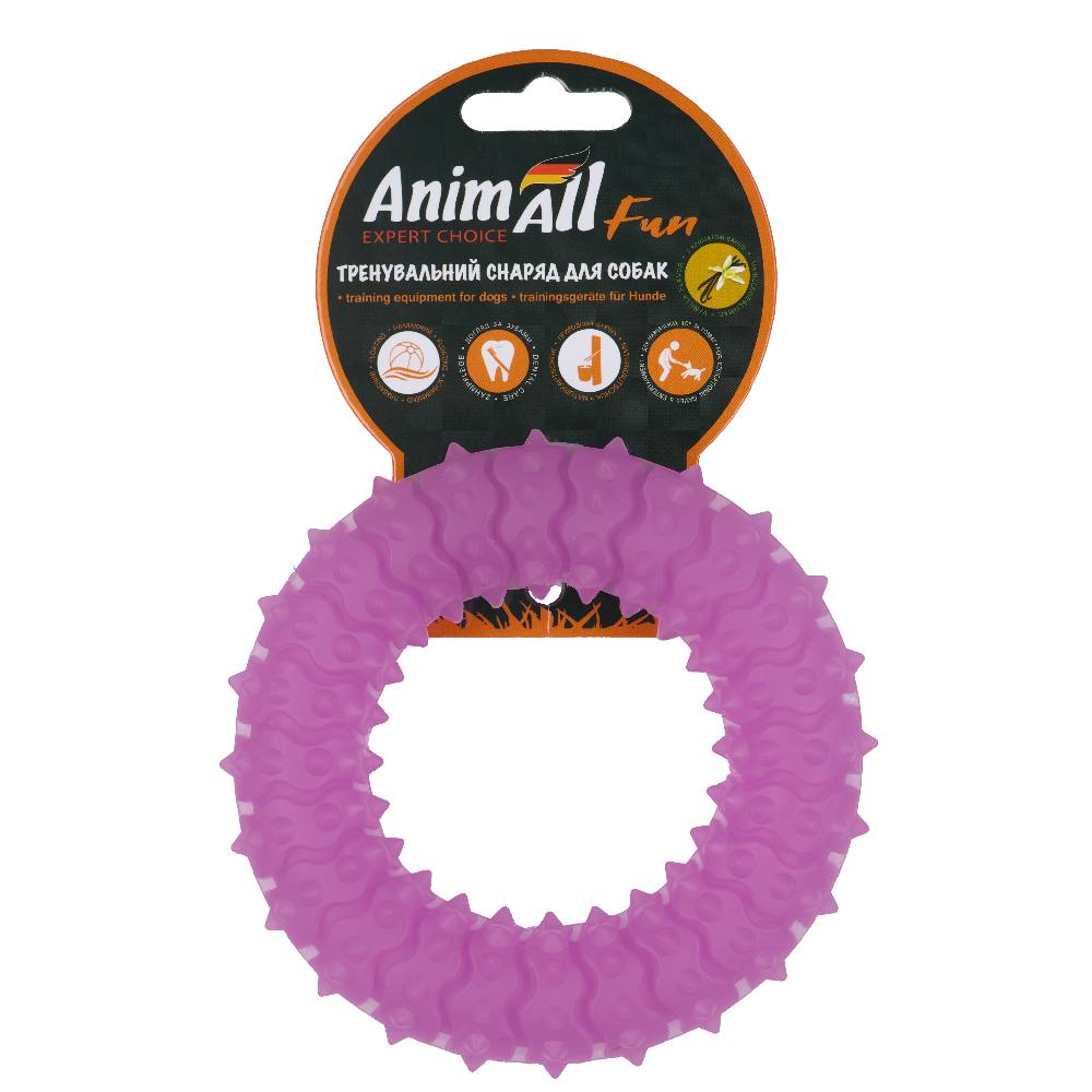AnimAll Фан 88154 кільце з шипами 12 см фіолетове