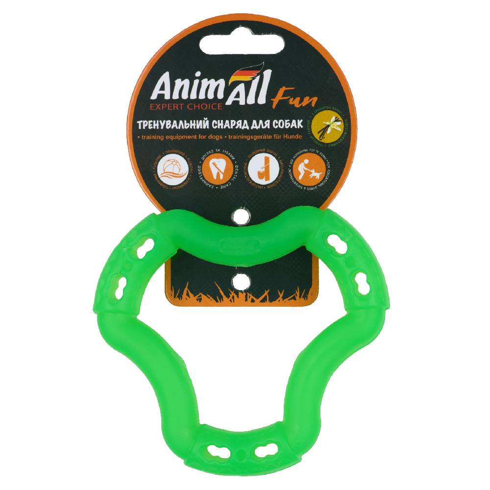 AnimAll Фан 88205 кільце 6 сторін 12 см зелене