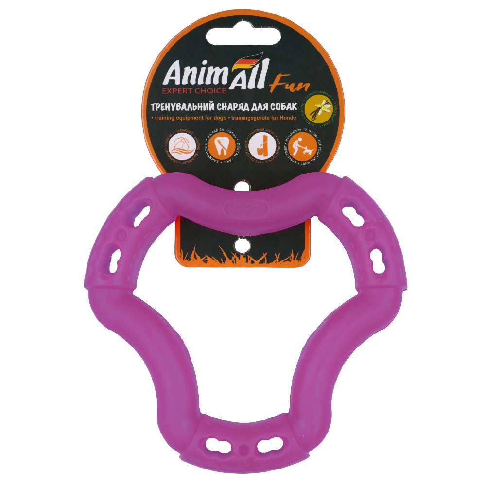 AnimAll Фан 88214 кільце 6 сторін 15 см фіолетове фото 1