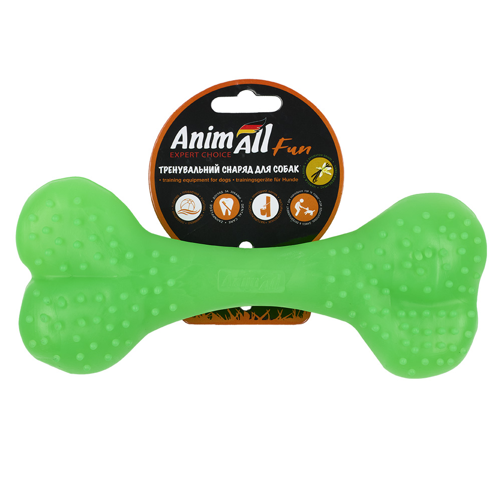 AnimAll Фан 88130 кістка 25 см зелена фото 1