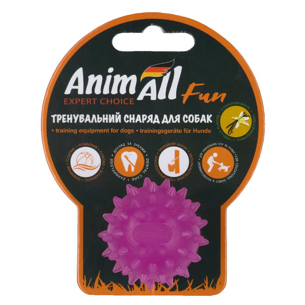 AnimAll Фан м'яч каштан 5 см фіолетовий фото 1