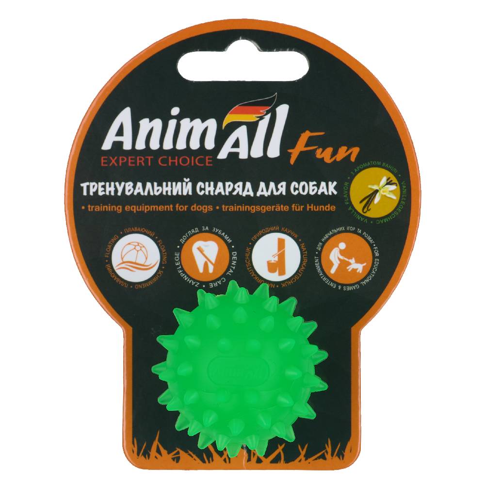 AnimAll Фан м'яч каштан 5 см зелений фото 1