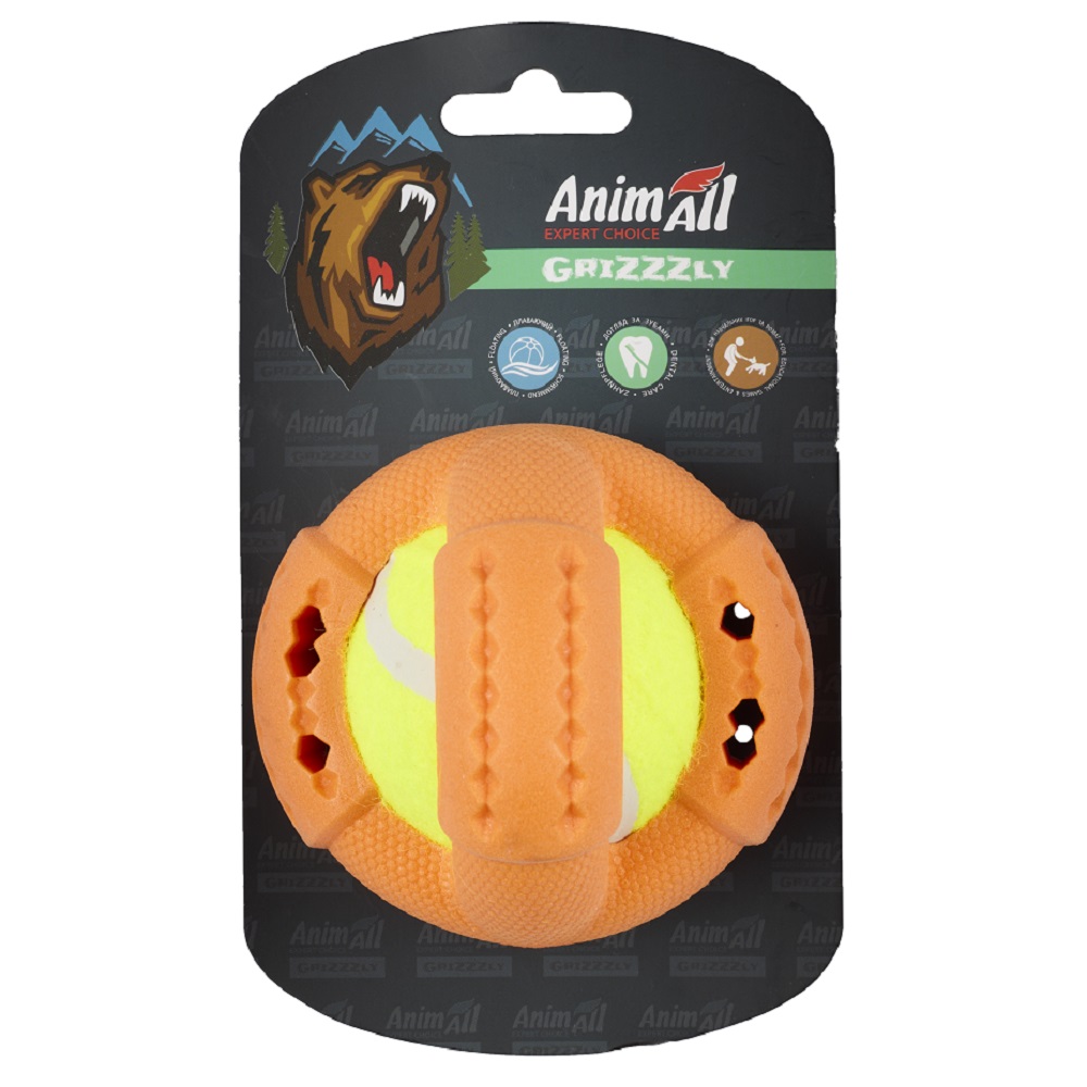 AGrizZzly 9673 Іграшка тенісний м'яч S, orange