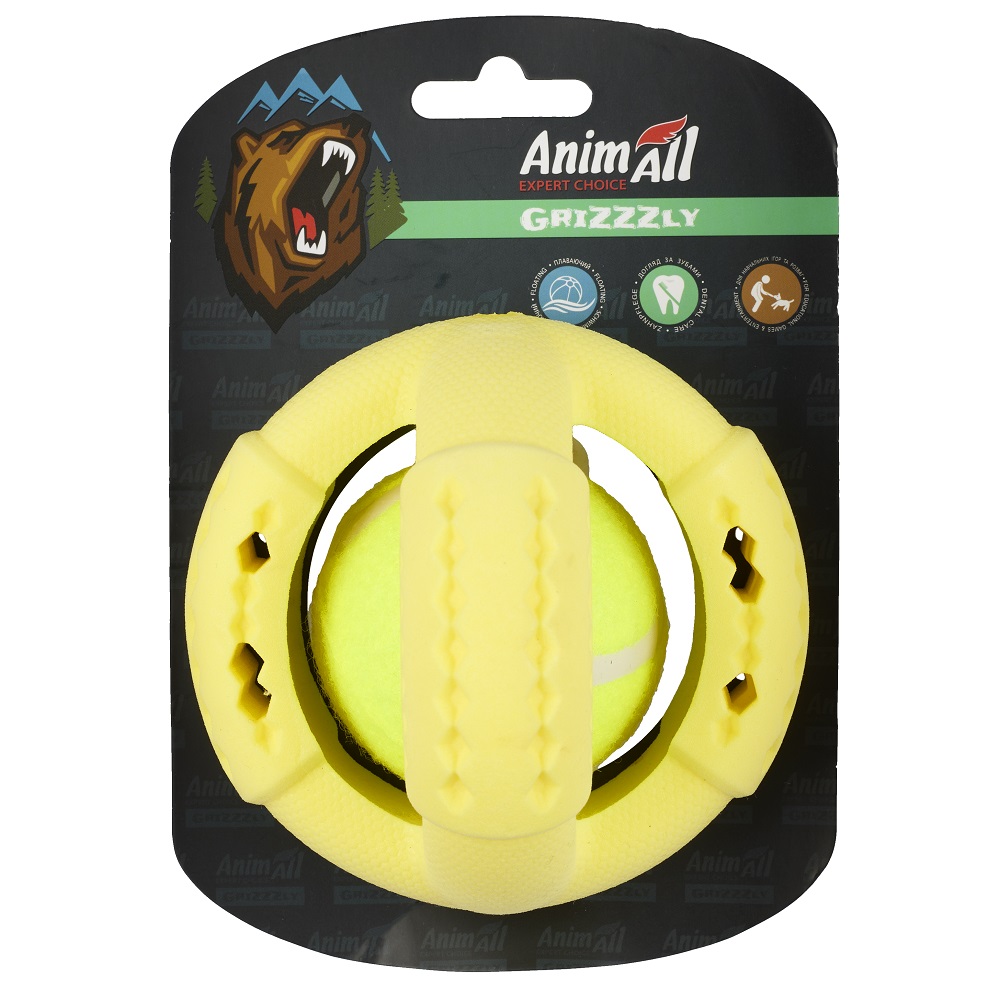 AGrizZzly 9543 Іграшка тенісний м'яч L, yellow