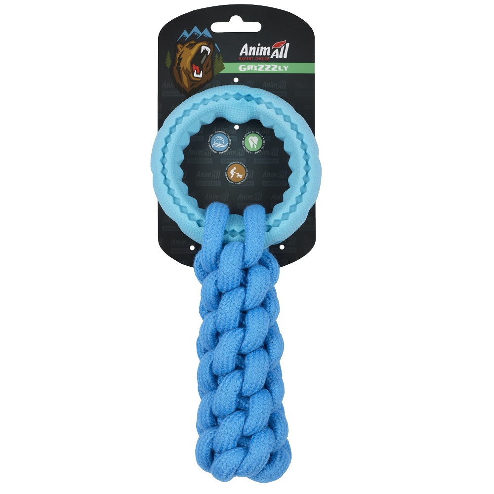AGrizZzly 9567 Іграшка кросфіт з кільцем, blue фото 1