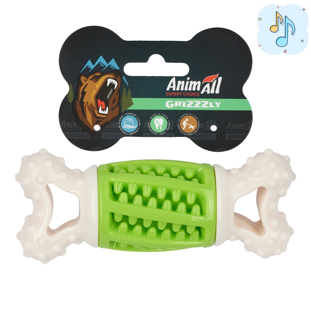 AGrizZzly 9918 Іграшка кістка-зубочистка, green фото 1