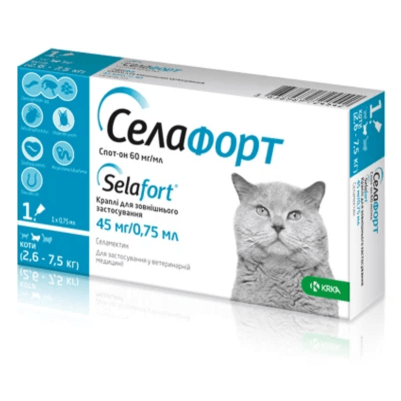 Селафорт спот он, розч.1х45 для котів фото 1