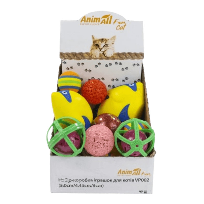 AnimAll Фан VP002 набір-коробка іграшок для котів- 15 од