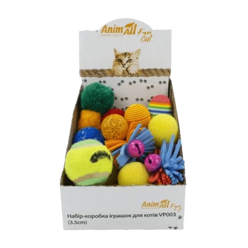 AnimAll Фан VP003 набір-коробка іграшок для котів- 24 од