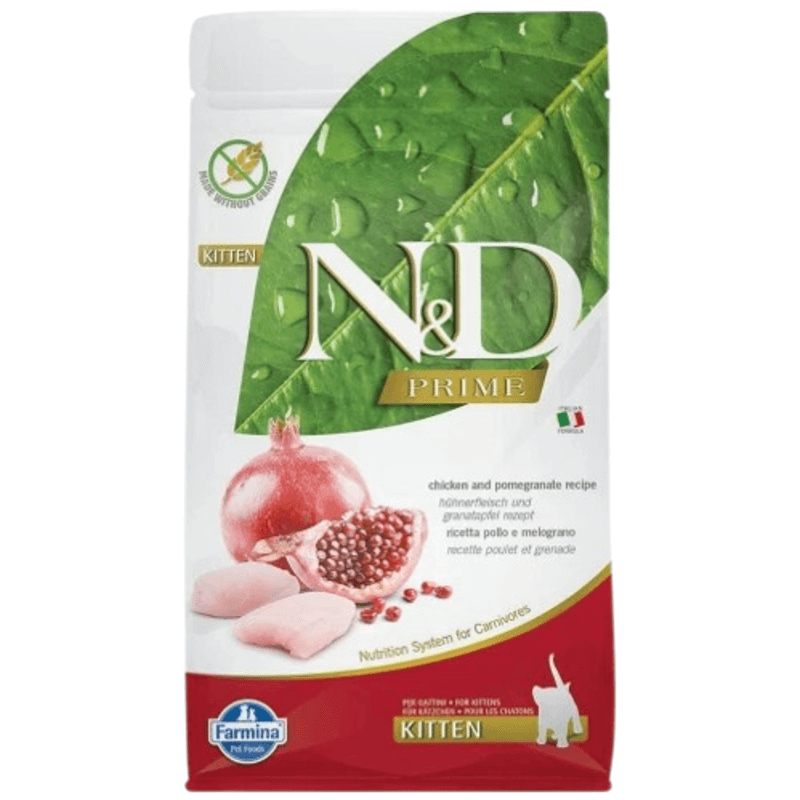 Фарміна кет сух N&D Grain Free PRIME CHICKEN & POMEGRANATE KITTEN фото 1