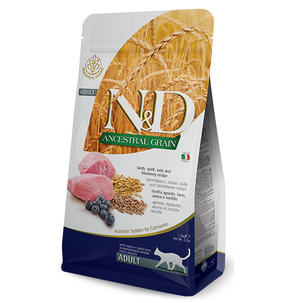 Фарміна кет сух N&D Low Grain LAMB & BLUEBERRY ADULT фото 1