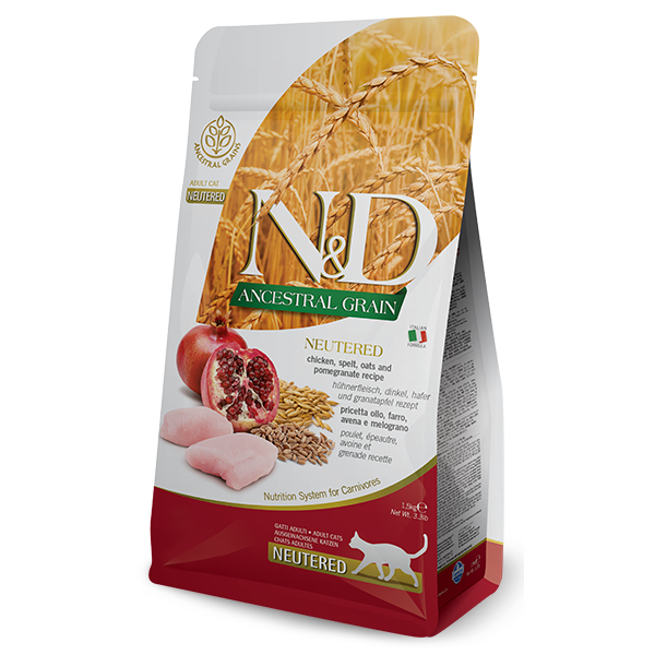 Фарміна кет сух N&D Low Grain NEUTERED CHICKEN ADULT фото 1