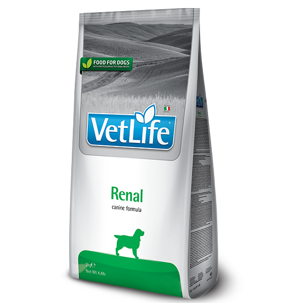 Фарміна дог сух Vet Life Renal дієт. харчування, для підтримки функції нирок фото 1