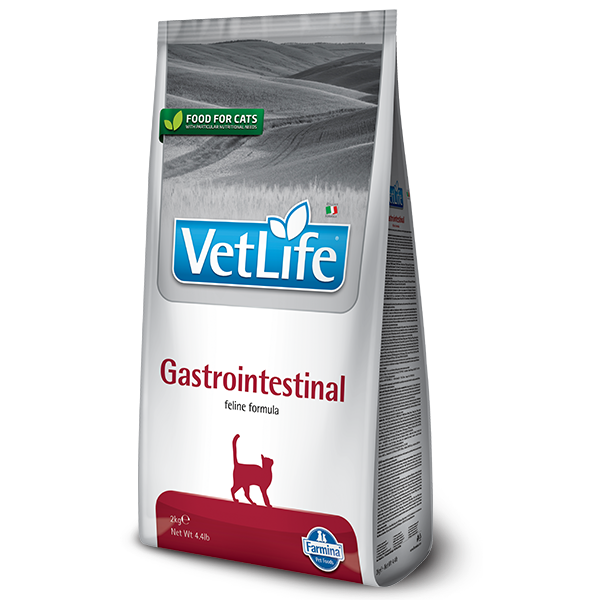 Фарміна кет сух Vet Life Gastrointestinal дієт. харчування, при захворюванні ШКТ фото 1