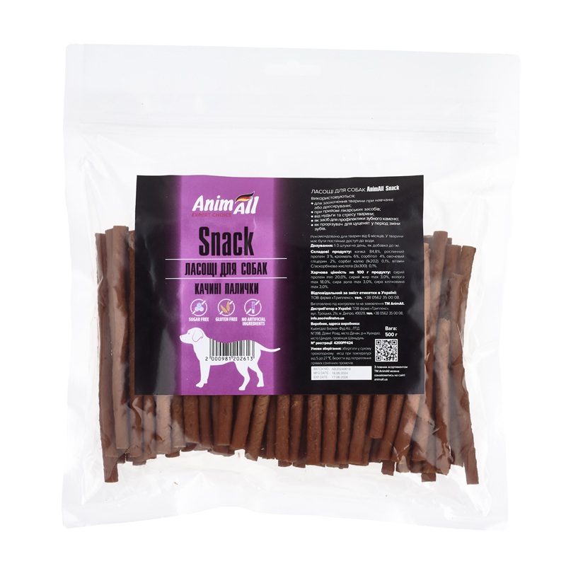 AnimAll Snack качині палички для собак