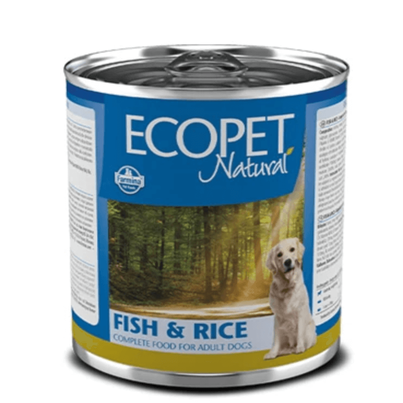 Фарміна дог волог ECOPET NATURAL DOG FISH & RICE з оселедцем фото 1