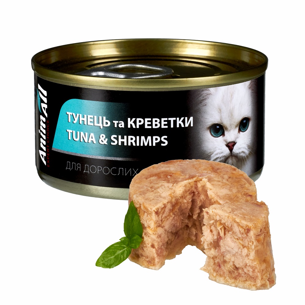 АнімАлл вологий корм для котів Тунець з Креветками фото 1