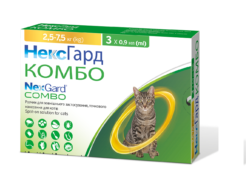 НЕКСГАРД КОМБО Спот-он для котів 2,5- L фото 1