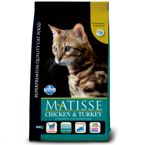 Фарміна кет сух MATISSE CHICKEN & TURKEY з куркою та індичкою фото 1