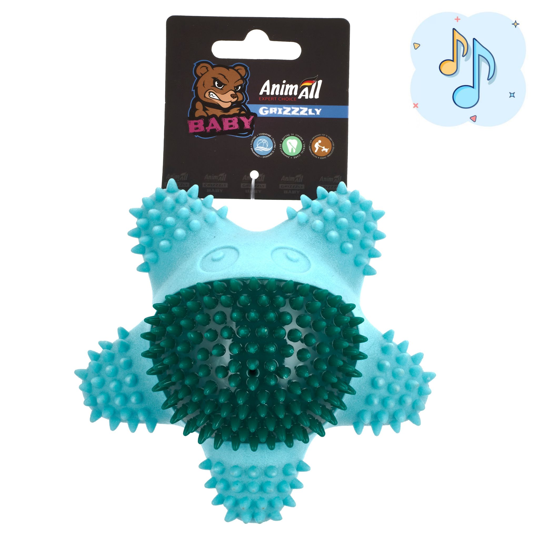 AGrizZzly Baby 0433 Іграшка Морська зірка, м'ятна