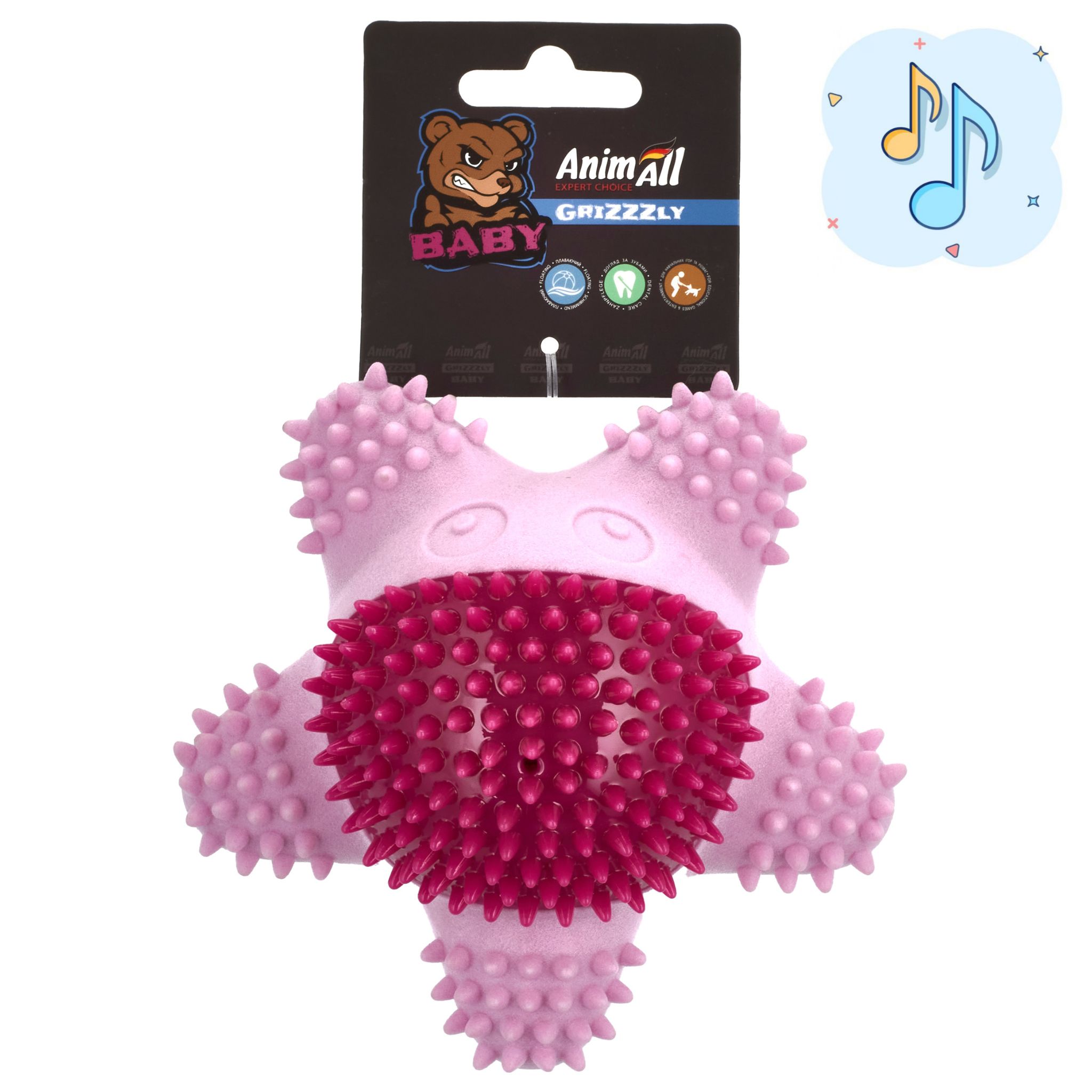 AGrizZzly Baby 0440 Іграшка Морська зірка, рожева лаванда