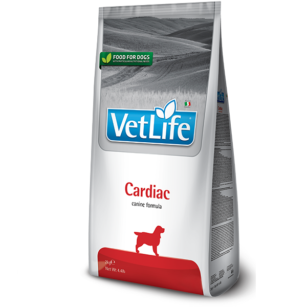Фарміна дог сух Vet Life Cardiac дієт. харчування, при хронічної серцевої недостатності фото 1