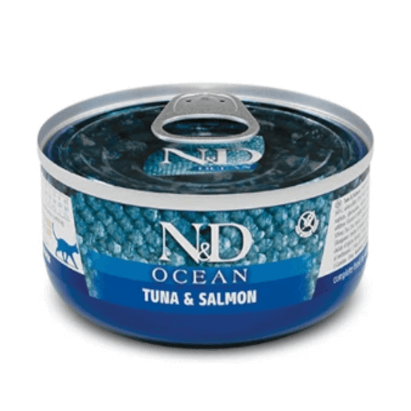 Фарміна кет волог N&D Grain Free OCEAN TUNA AND SALMON тунець, лосось фото 1