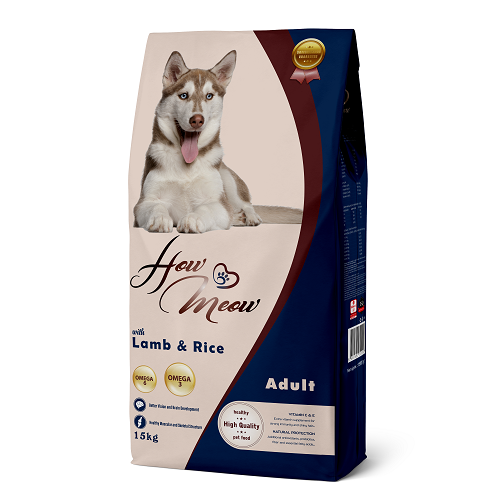 Повнораціонний корм для дорослих собак How Meow Dog Adult з ягням та рисом фото 1