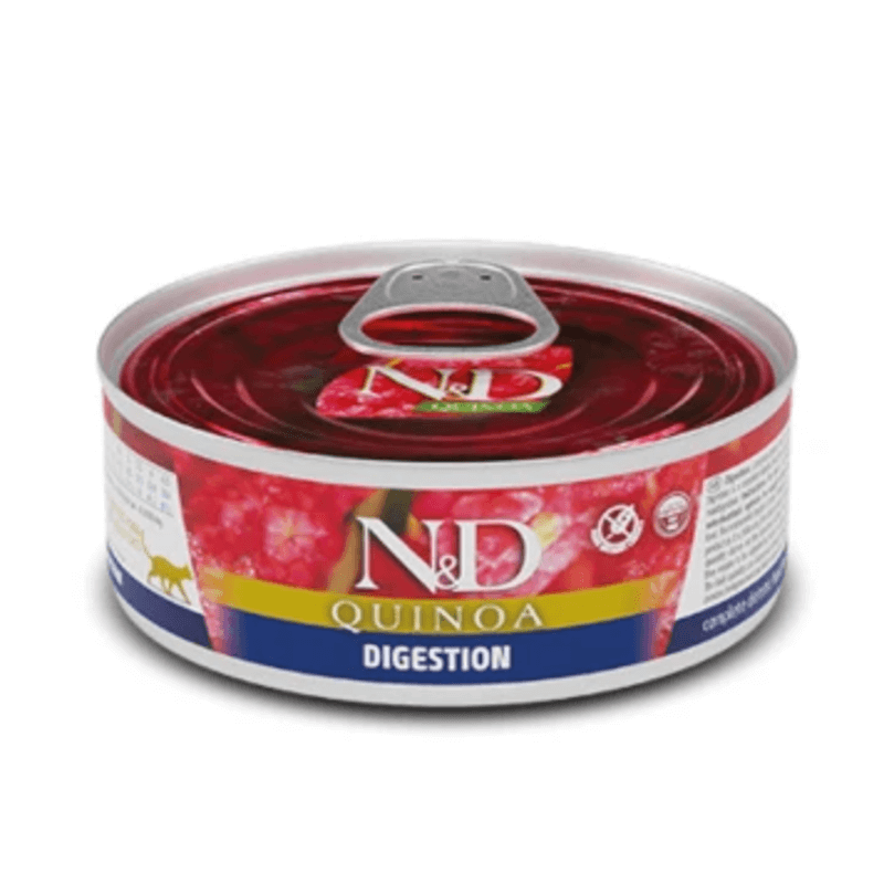 Фарміна кет волог DIGESTION, LAMB & FENNEL ADULT дієт. харчування рекомендовано у разі порушень травлення з ягням та кіноа фото 1