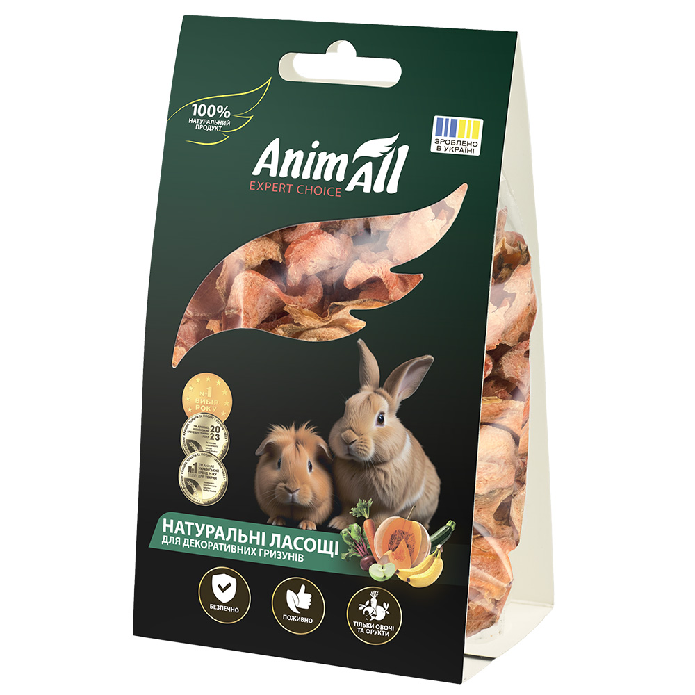 AnimAll Ласощі для гризунів Cушена морква