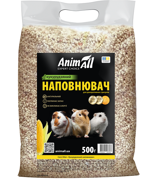 Animall Наповнювач кукурудзяний для гризунів
