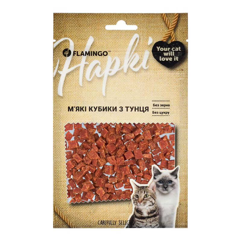 Flamingo М'які кубики з тунця для котів фото 1