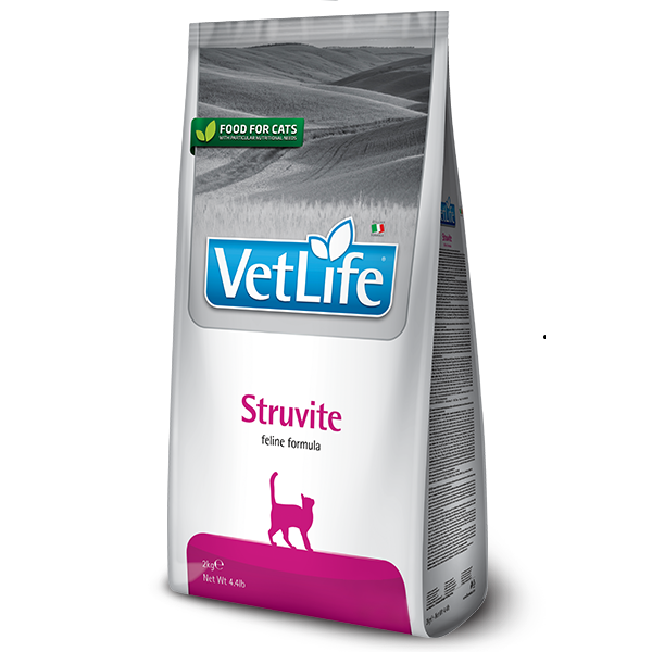 Фарміна кет сух Vet Life Struvite дієт. харчування, для розчинення струвітних уролітів фото 1